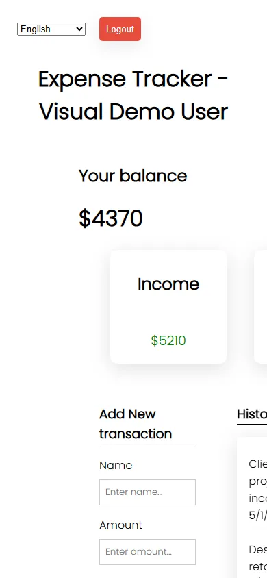 Expense Tracker Web App 2